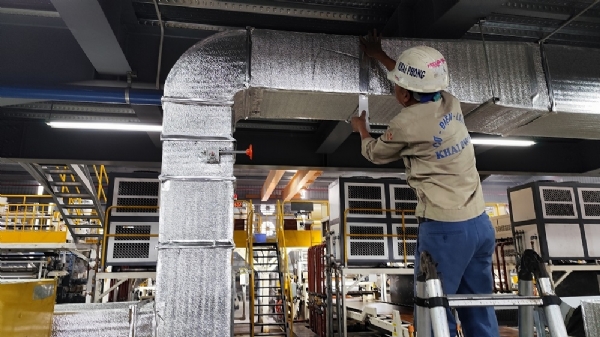 Thi công hệ thống ống gió tại Bắc Giang 